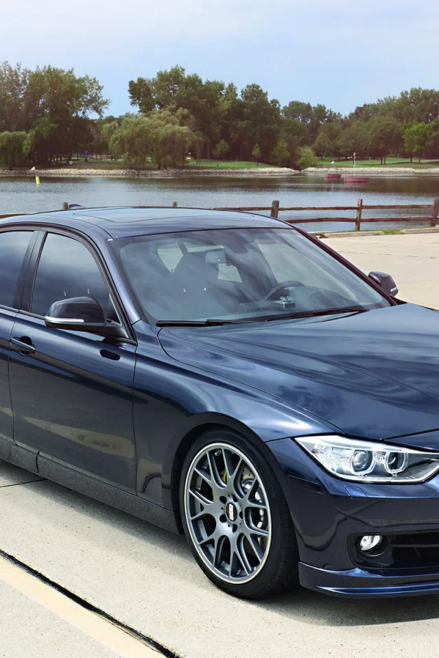 dark blue, bmw, f30, 3 series, tuning