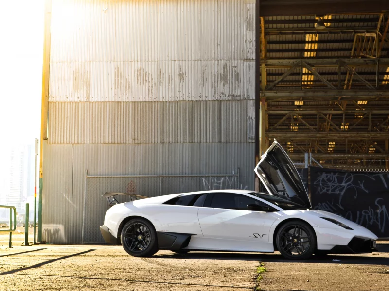 ламборгини, murcielago, lamborghini, lp670-4 sv, white, мурсиэлаго
