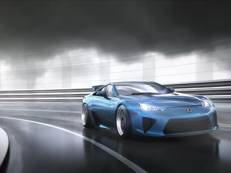 лексус, lexus lfa, в движении