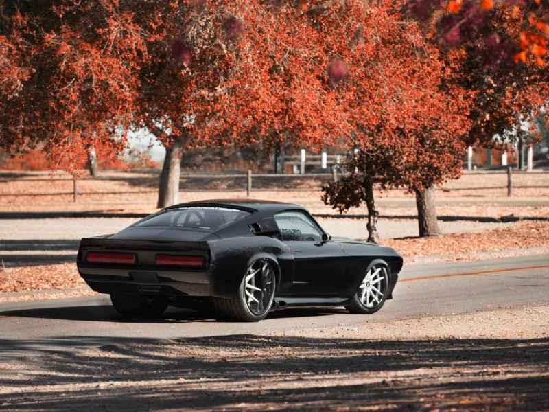 Ford Mustang, авто, осень
