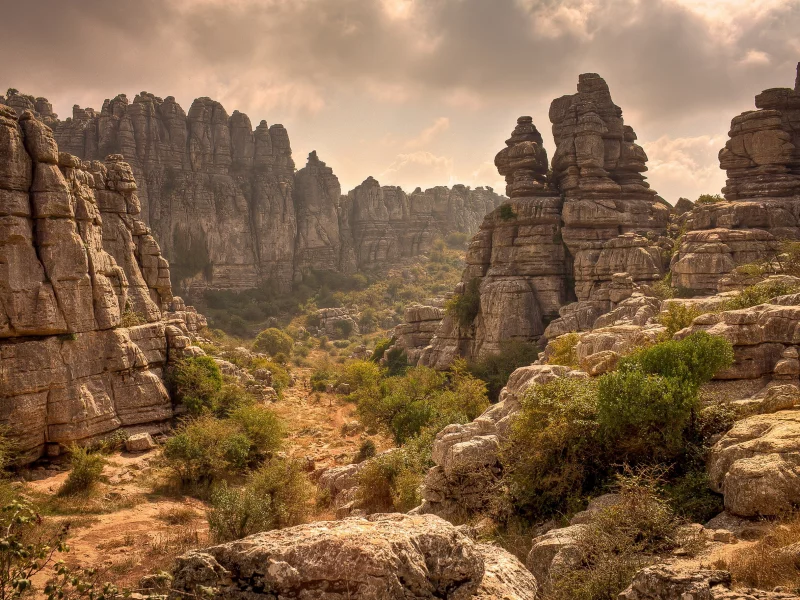 Torcal Natural Park, небо, облака