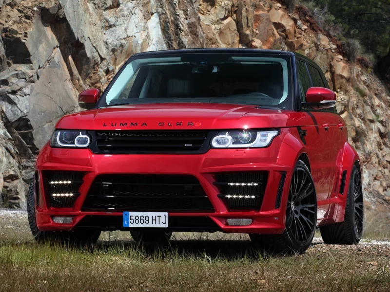 range rover, clr, rs, lumma, design, красный