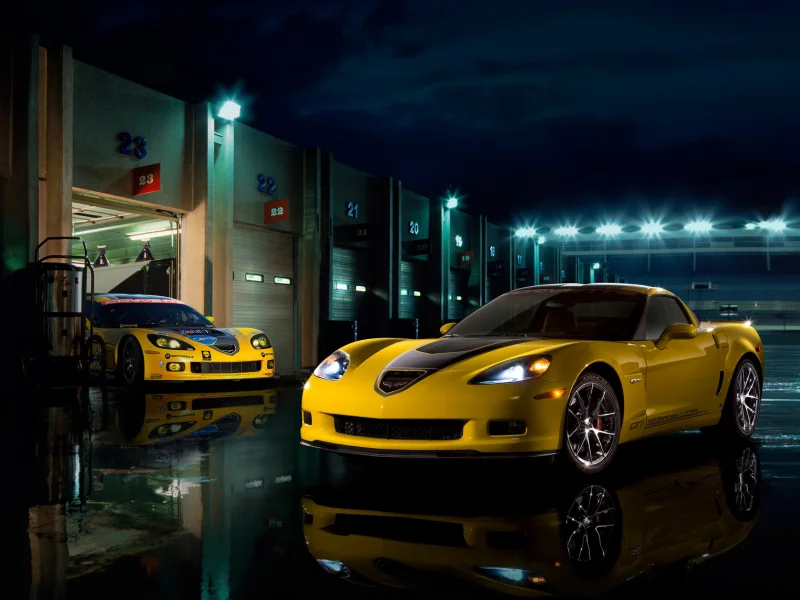 Chevrolet 2009, Corvette Z06 GT1, мощь, суперкар