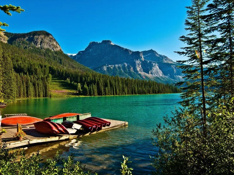 природа, реки, озера, yoho, парк, canada