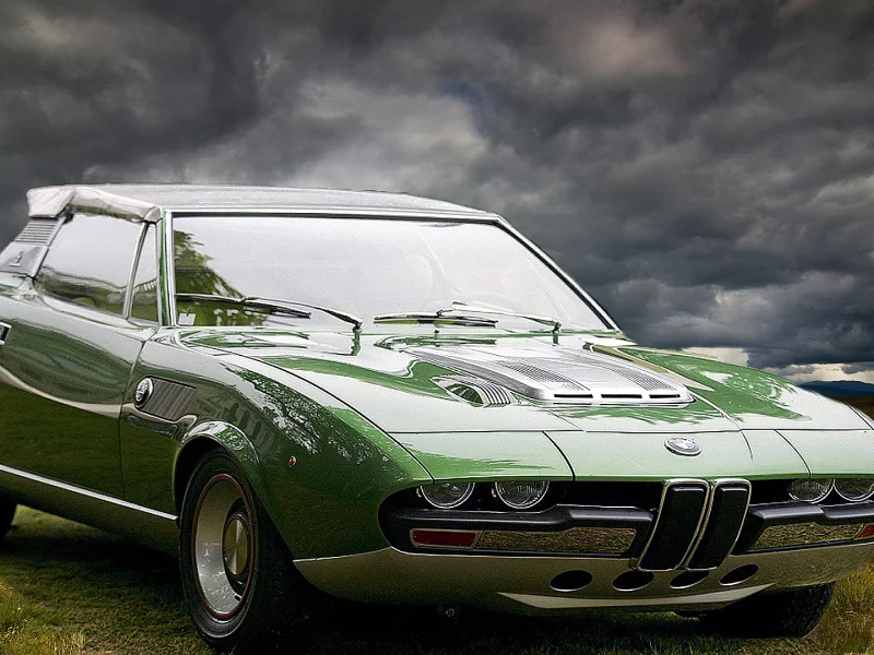 Машина, ретро, BMW 2800 S, Berton.