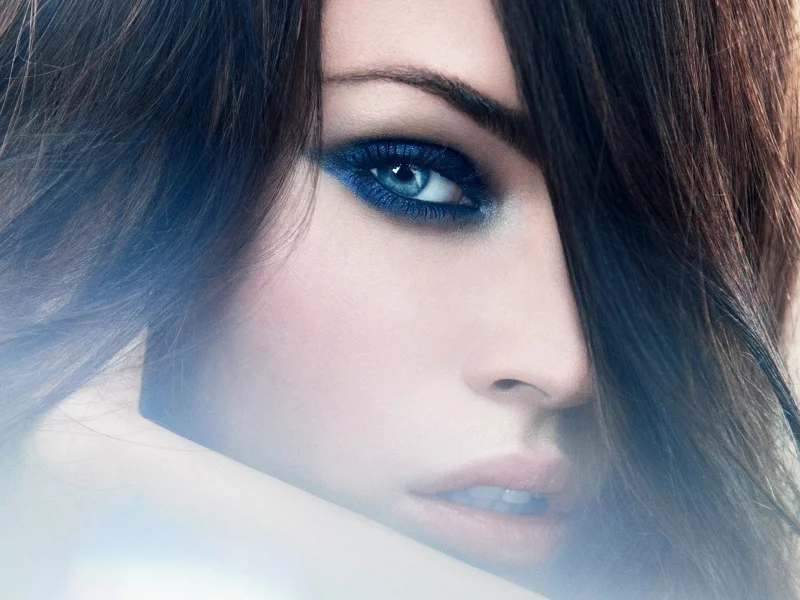 взгляд, megan fox, лицо, девушка, модель, актриса, волосы