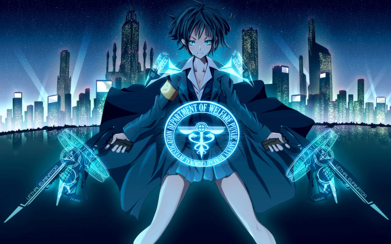 eliminator, психо-паспорт, tsunemori akane, девушка, psycho-pass