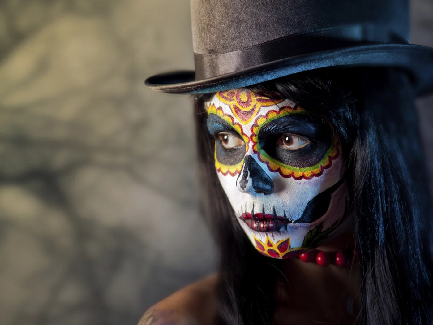 dia de los muertos, раскрас, день мёртвых, девушка, лицо