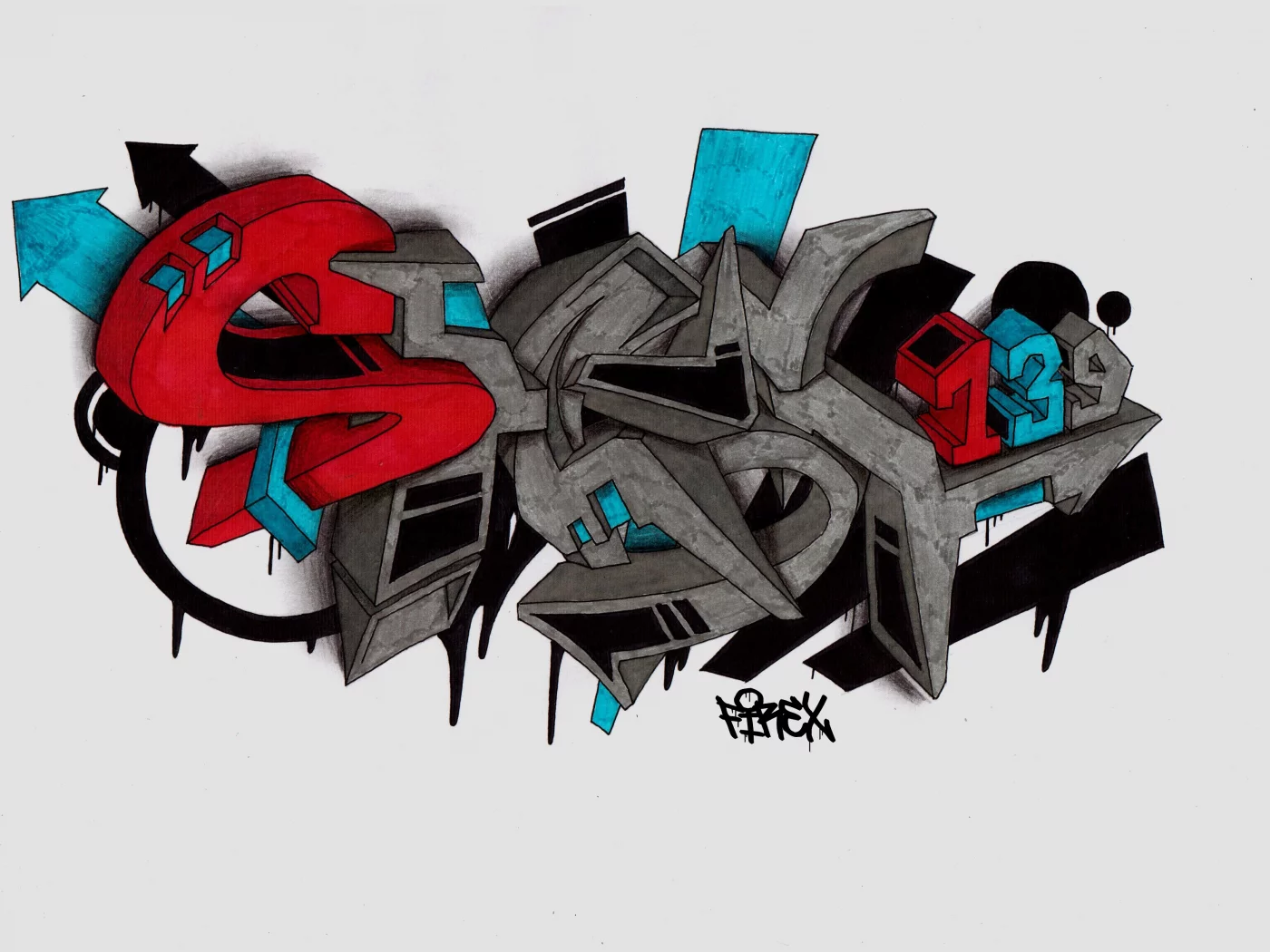 sketch, firex, shest139, graffiti