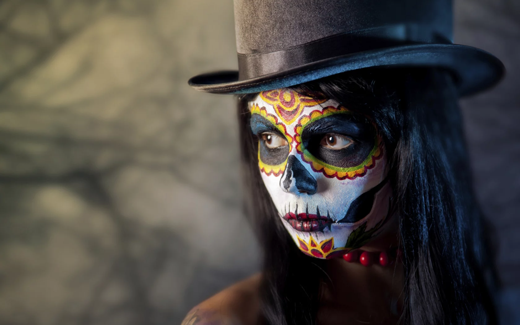 dia de los muertos, раскрас, день мёртвых, девушка, лицо