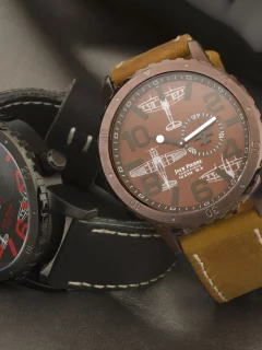 red, jack pierre, black, watch, men, brown