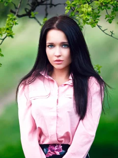 девушка, сорочка, фон