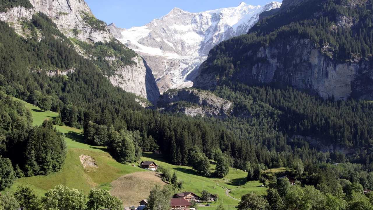 gross fiescherhorn, switzerland, лето, швейцария, горы