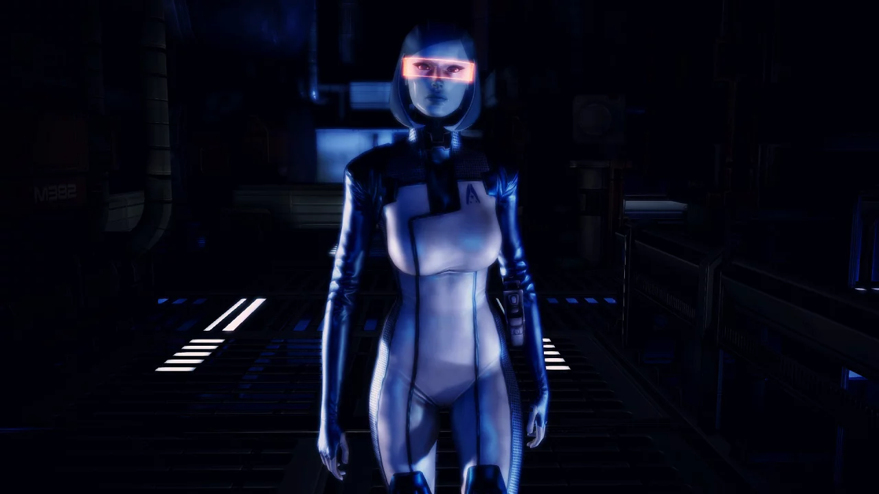 edi, ии, visor, mass effect, сузи, ai