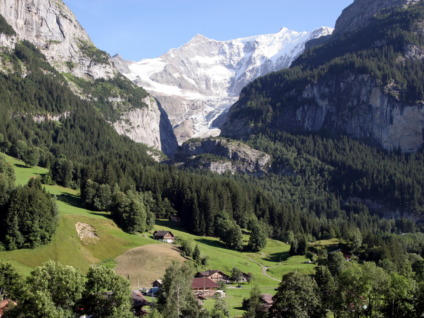 gross fiescherhorn, switzerland, лето, швейцария, горы