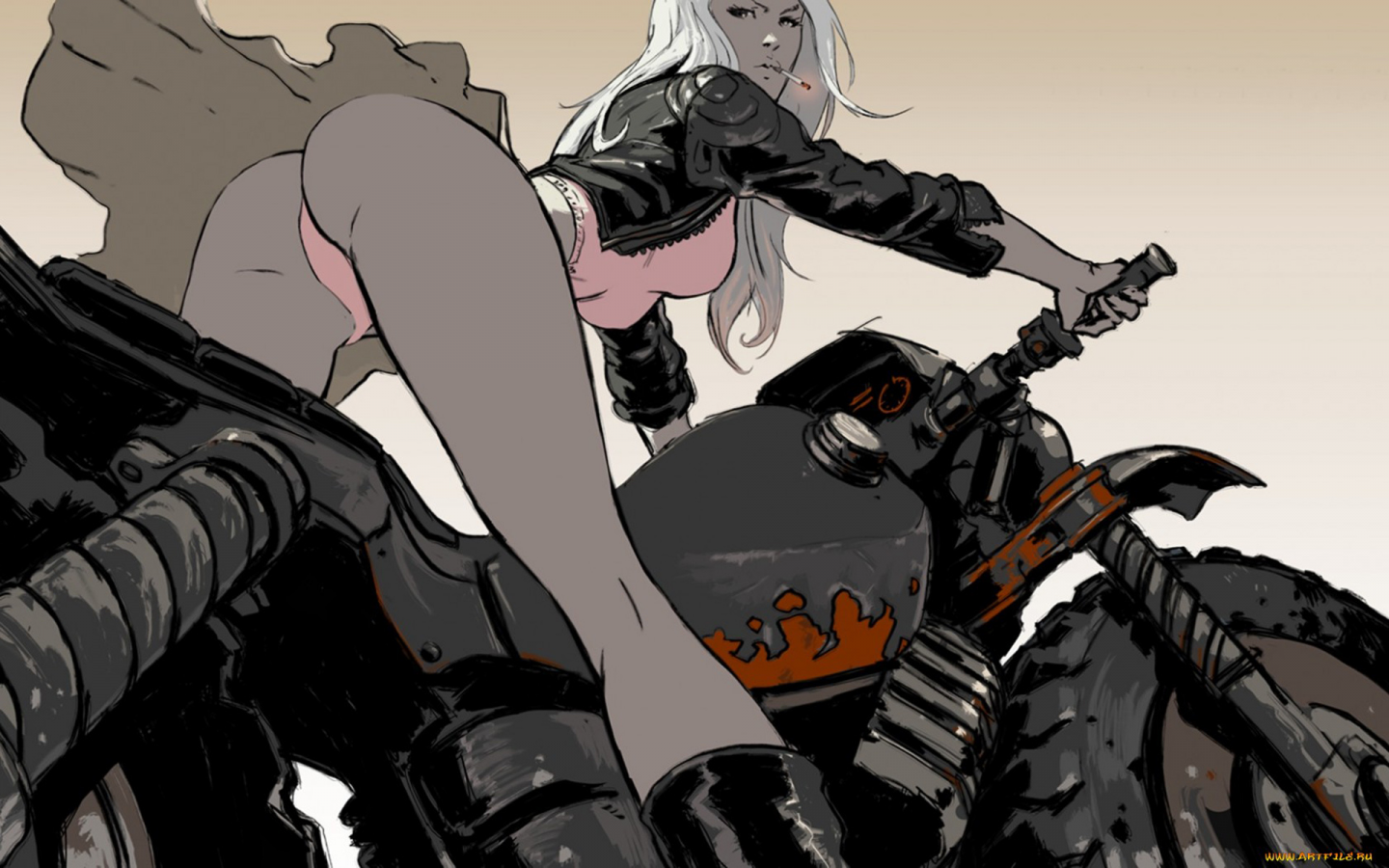 Hentai biker girl фото 3