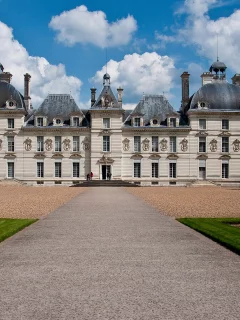 Замок Шеверни, Франция, дворец, замок, небо, деревья, Chateau de Cheverny, France, chateau