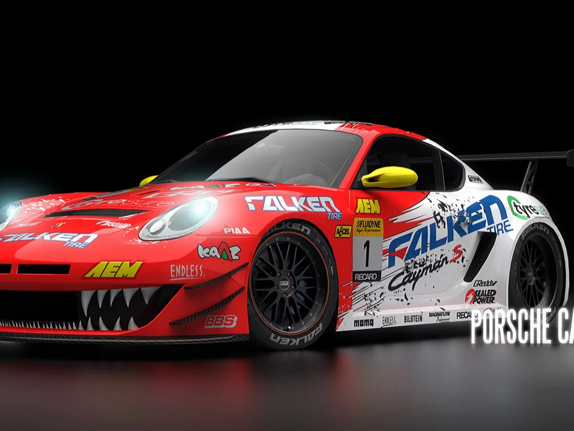 Фон, черный, машина, Porsche Cayman, игра, NFS World