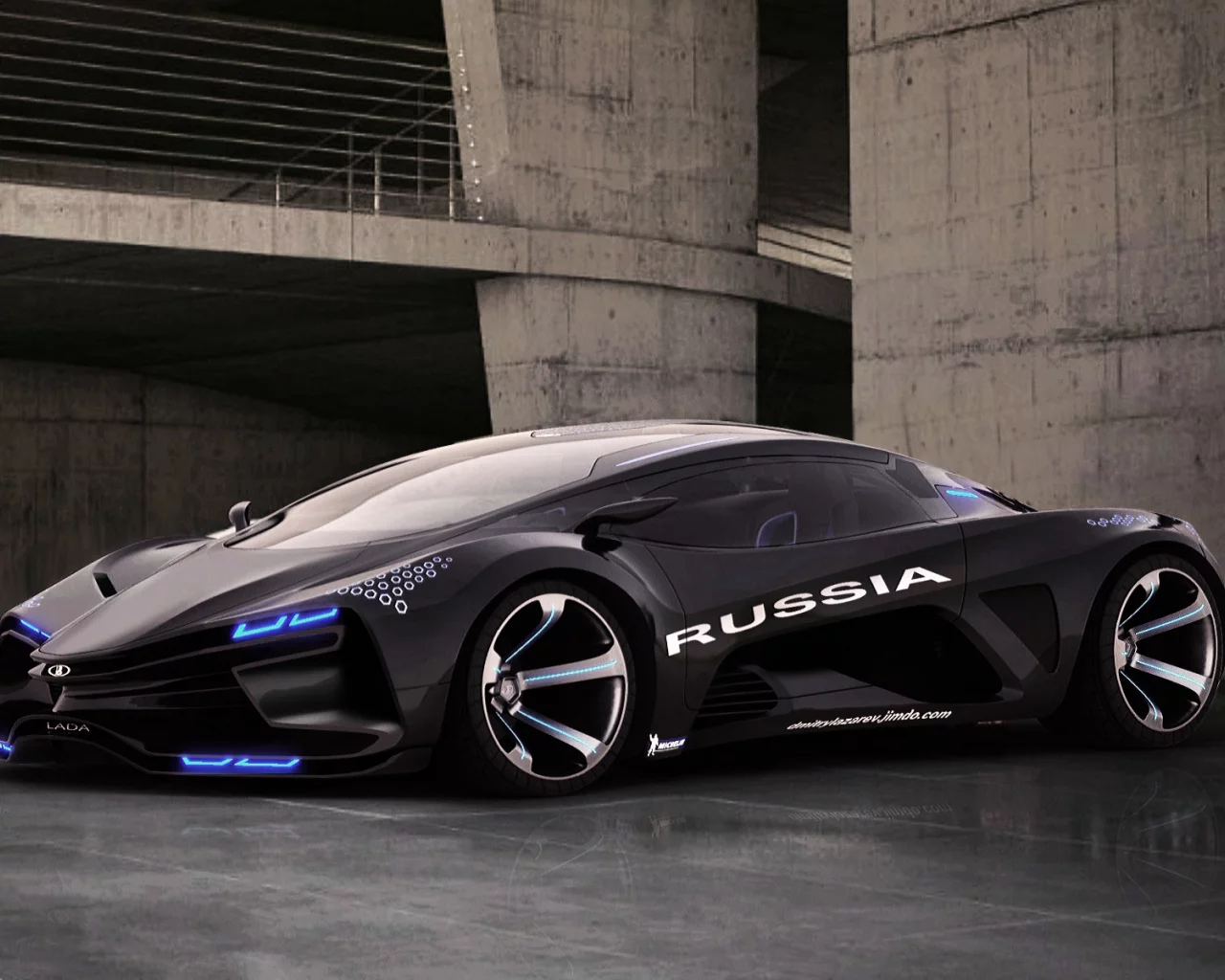 Гараж, плиты, суперкар, автопром, Lada Raven, будущее.