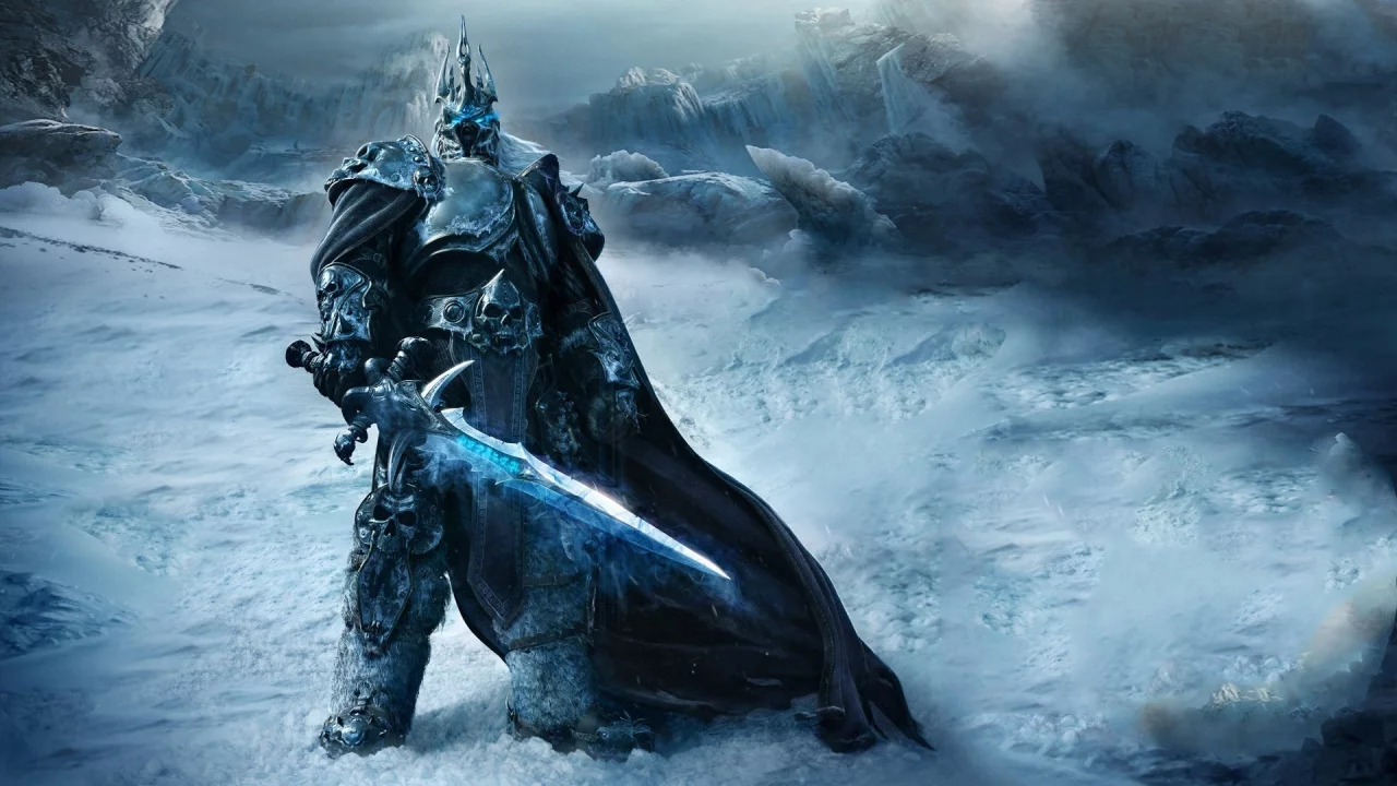 игра, wrath of the lich king, горы, воин, world of warcraft