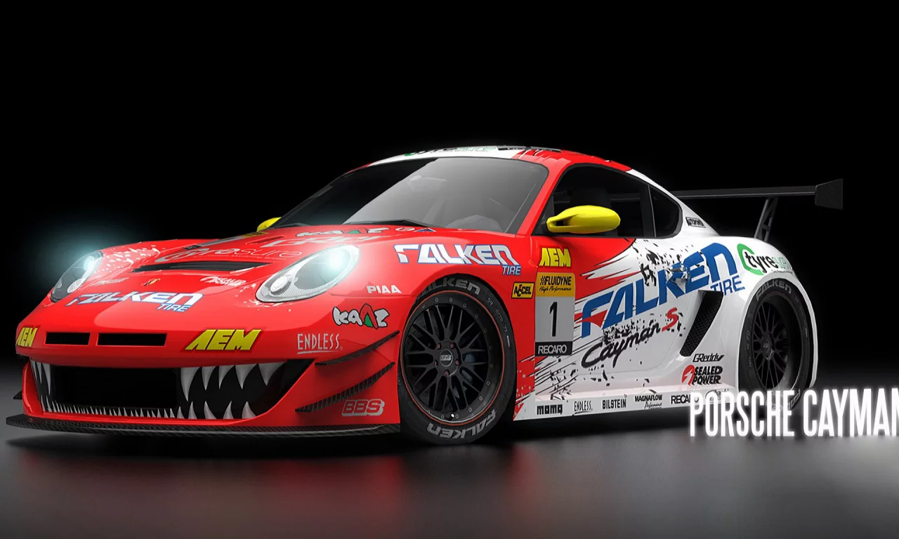 Фон, черный, машина, Porsche Cayman, игра, NFS World