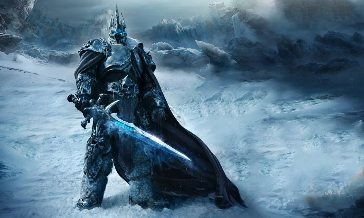игра, wrath of the lich king, горы, воин, world of warcraft