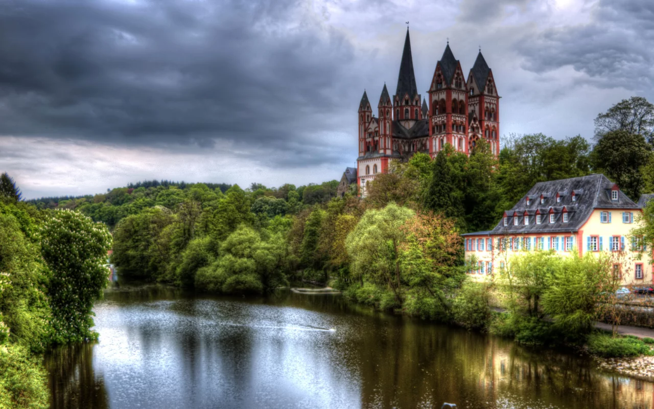 германия, пейзаж, замок