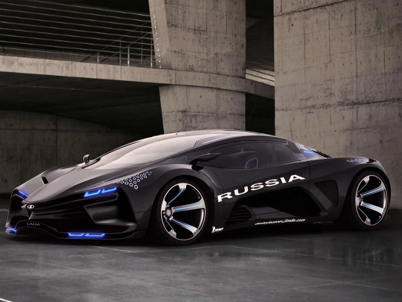 Гараж, плиты, суперкар, автопром, Lada Raven, будущее.