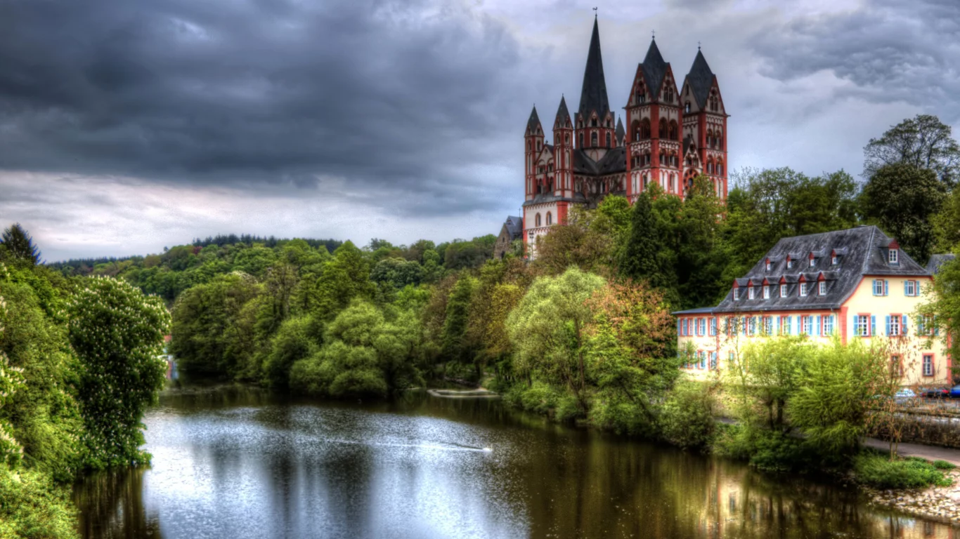германия, пейзаж, замок