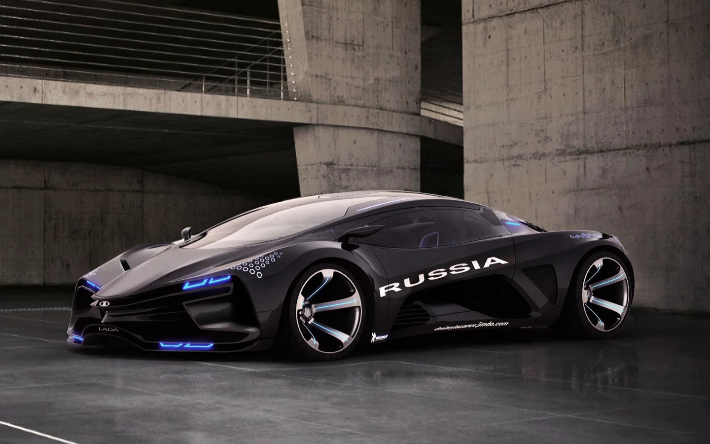 Гараж, плиты, суперкар, автопром, Lada Raven, будущее.