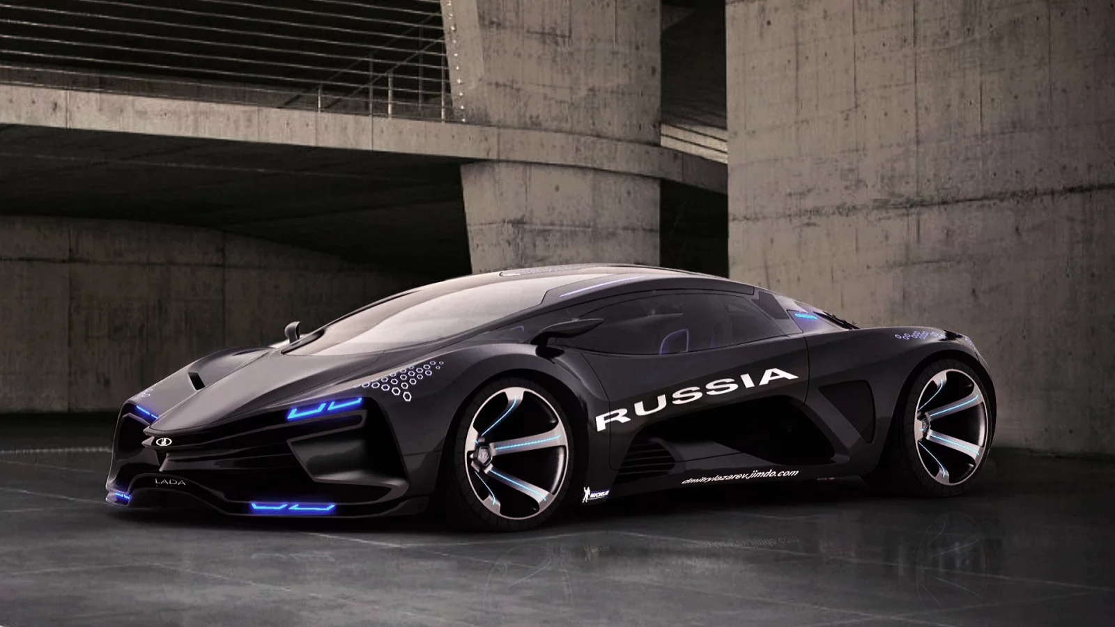 Гараж, плиты, суперкар, автопром, Lada Raven, будущее.