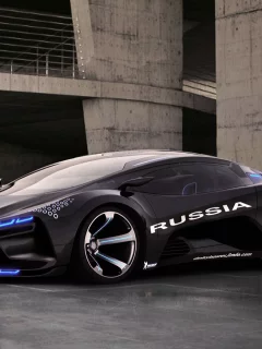 Гараж, плиты, суперкар, автопром, Lada Raven, будущее.