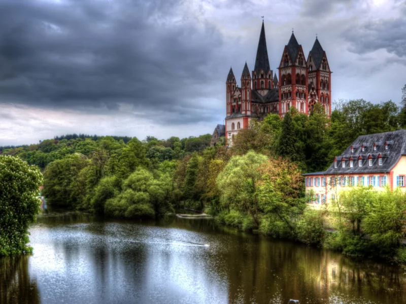 германия, пейзаж, замок