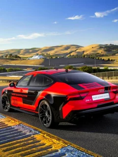 авто, тюнинг, Audi RS7, горы, дорога