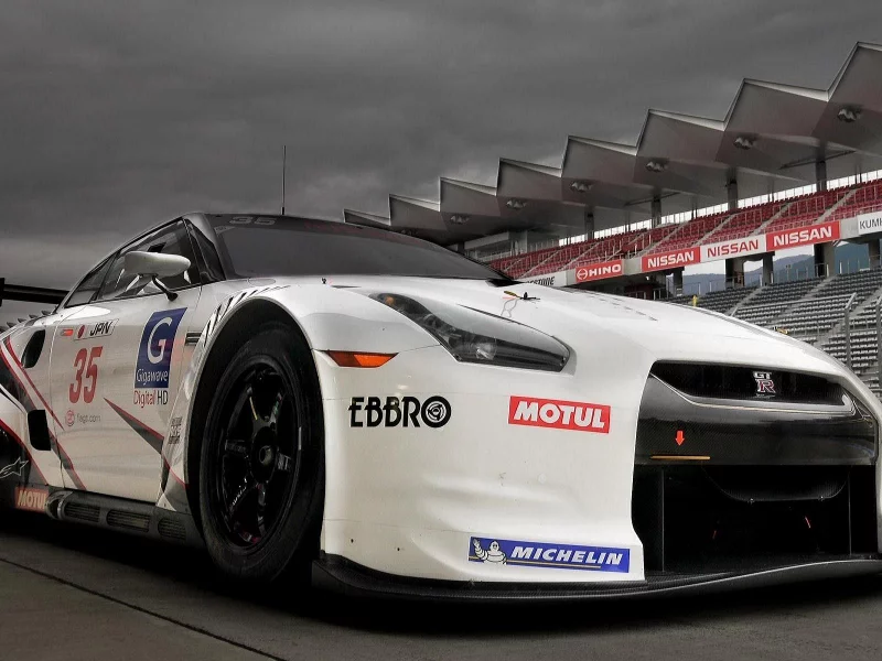 Траса, трек, авто, Nissan GTR
