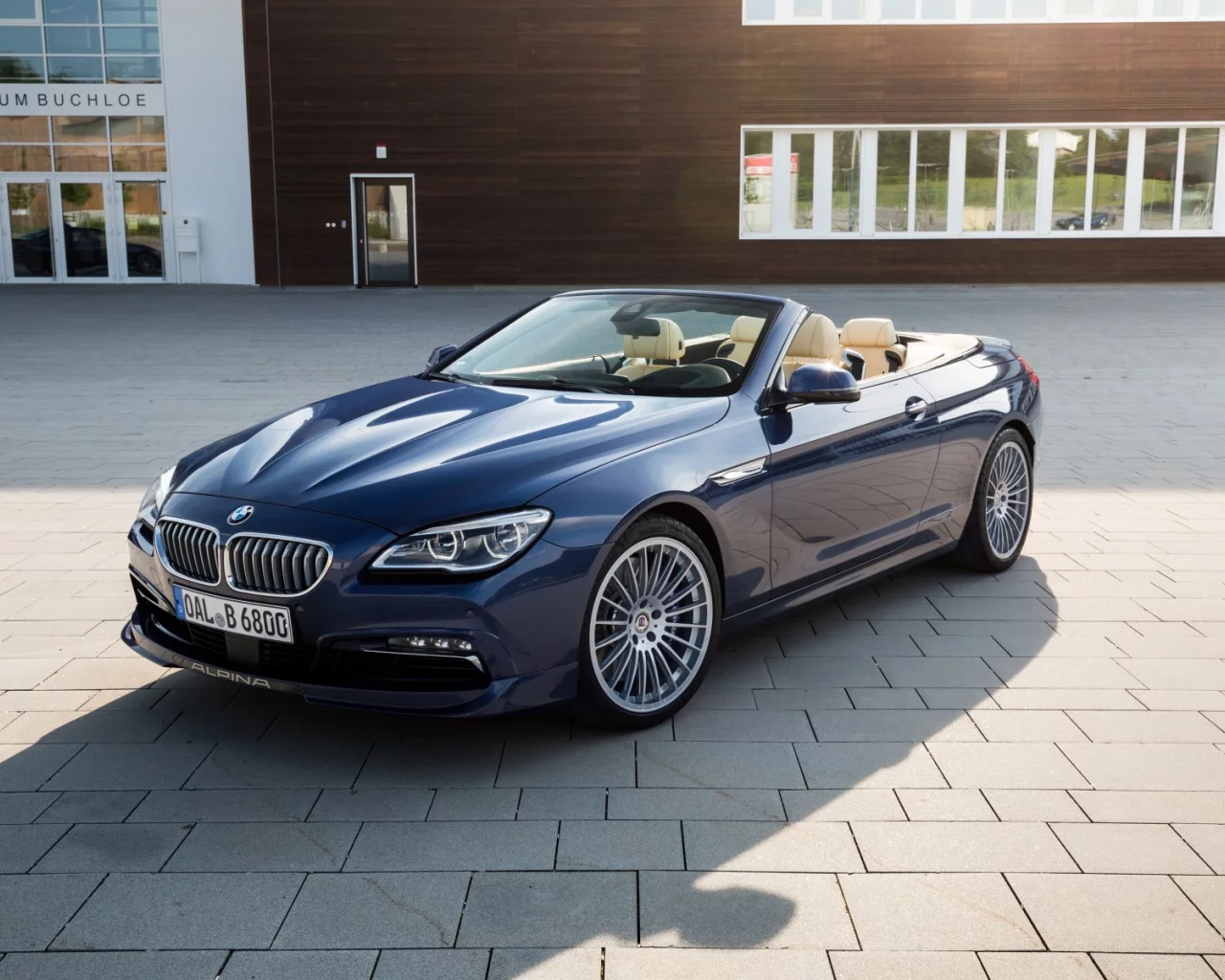 Площадка, здание, авто, BMW-Alpina-B6-Bi-Turbo.