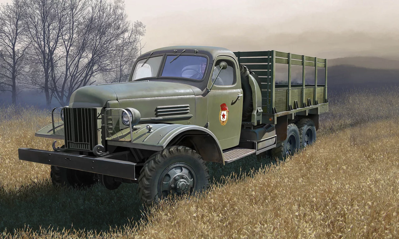 Зис-151, СССр, поле, техника, авто, колеса, отечественный