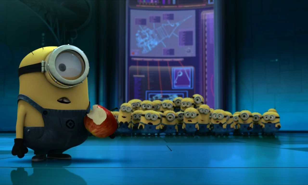 despicable me, apple, гадкий я, minions, миньоны, яблоко