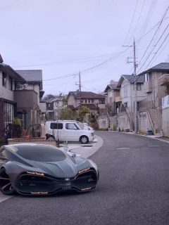Улица, коттеджи, авто, Lada-Raven
