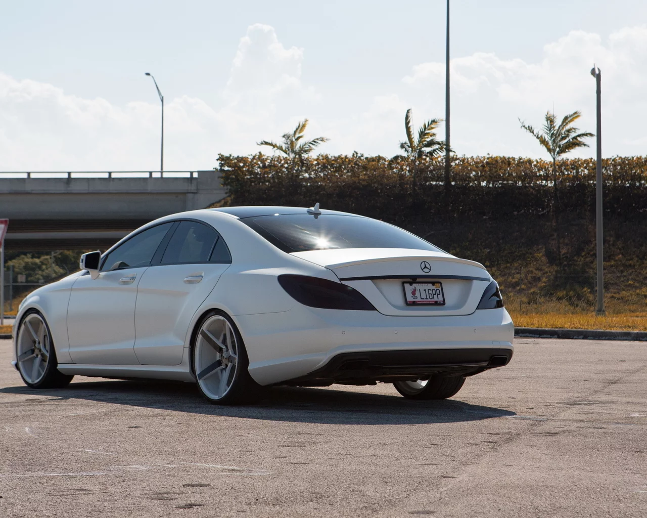 задок, тюнинг, cls 550, мат, белый, mercedes