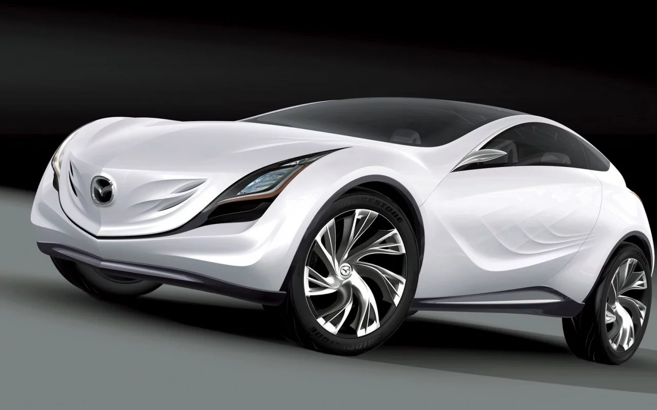 Mazda, Kazami, Concept, Car, White