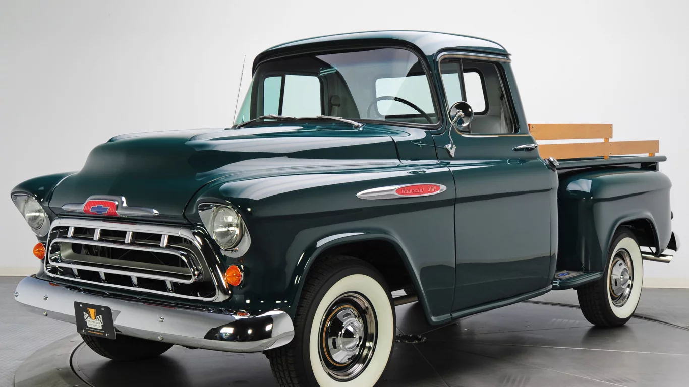 авто, Chevrolet-3100-пикап-1957г