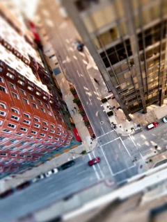 New-York, Building, Street, Tilt-Shift