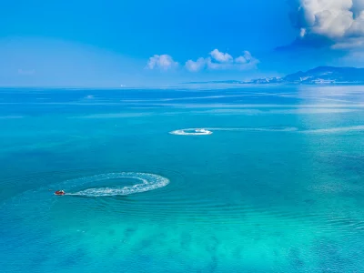 люди, море