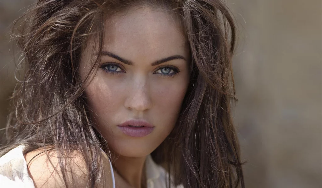 голубые глаза, веснушки, лицо, megan fox, меган фокс