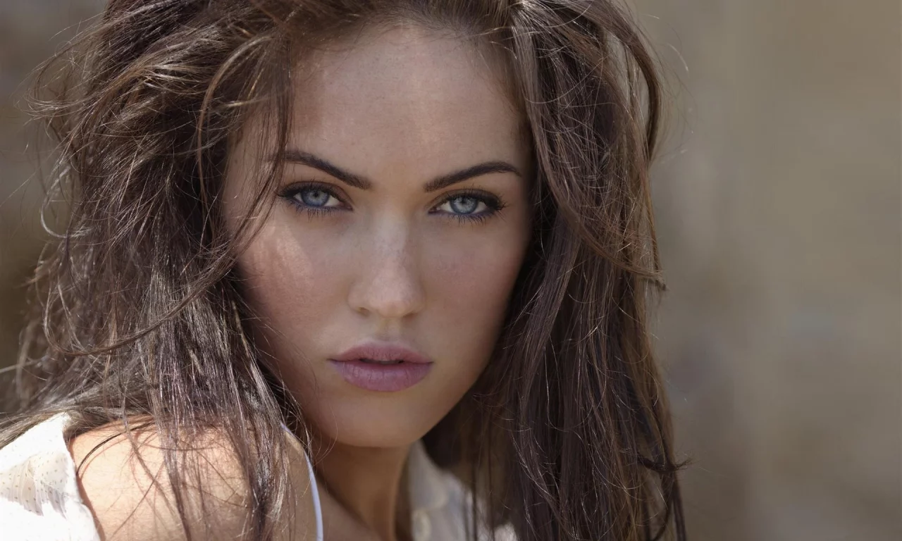 голубые глаза, веснушки, лицо, megan fox, меган фокс