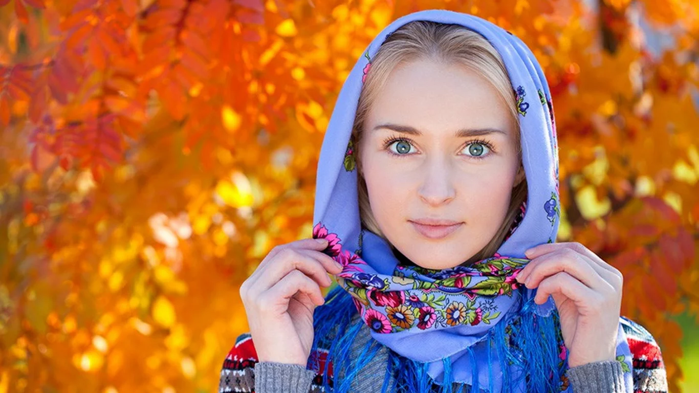 Россия, модель, платок