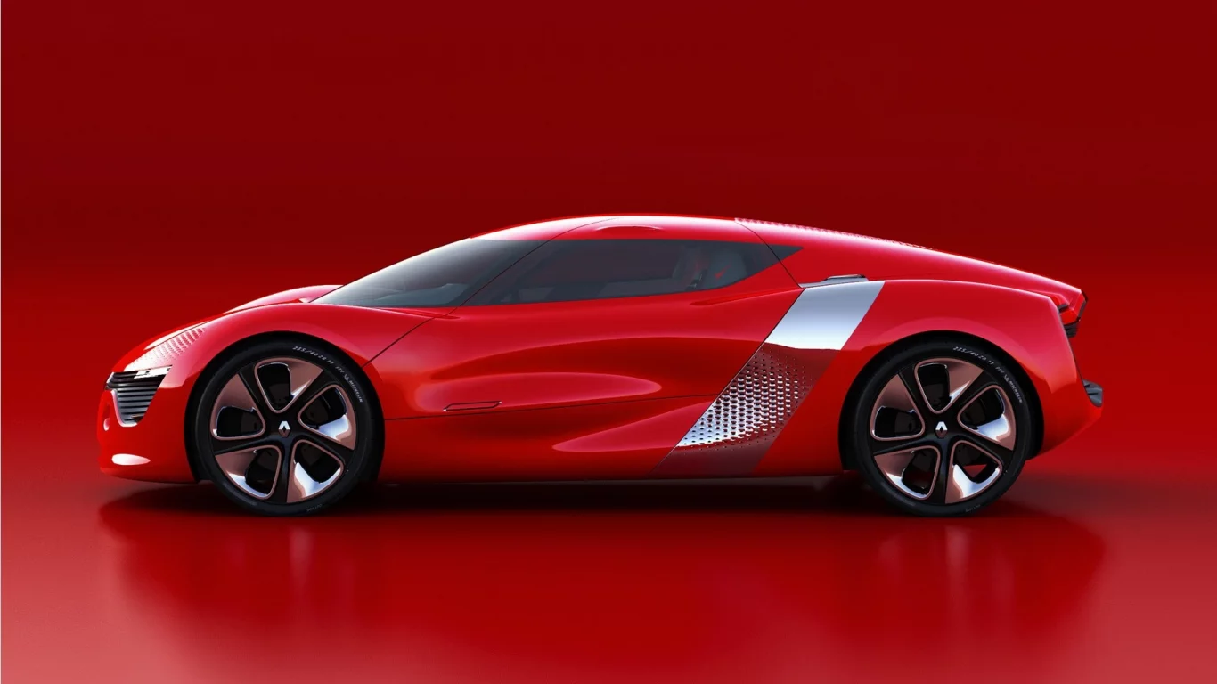 Renault, Dezir, Open, Doors, Side, Red