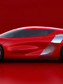 Renault, Dezir, Open, Doors, Side, Red