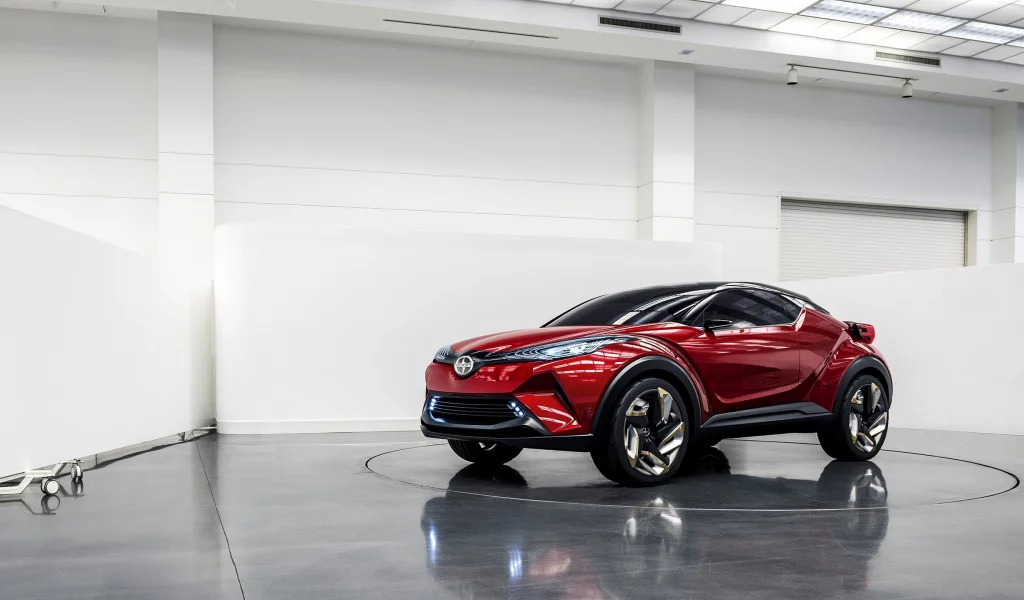 красный, 2015, scion, c-hr, кроссовер, концепт